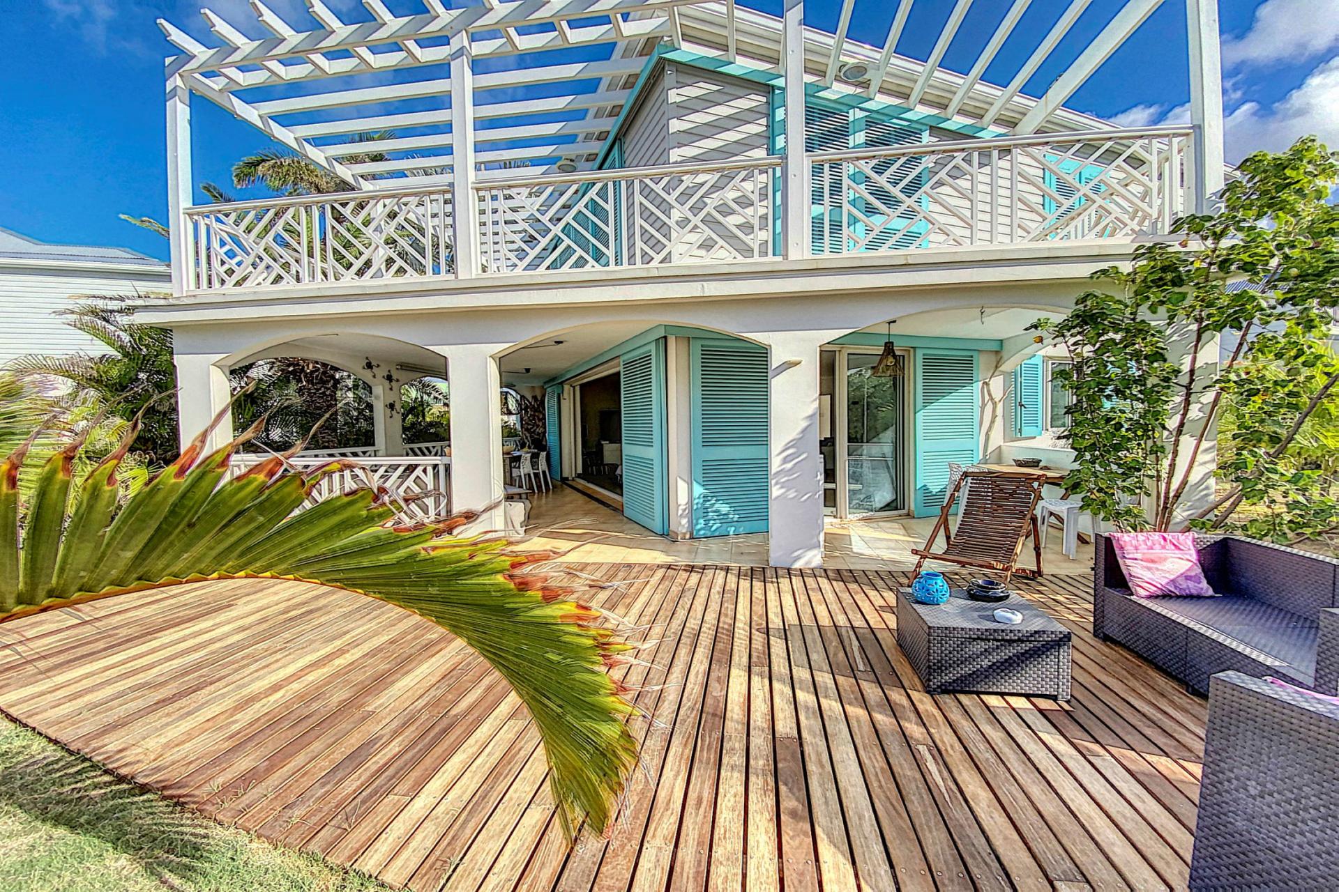 A louer appartement Front de mer BO Saint Martin-terrasse-1